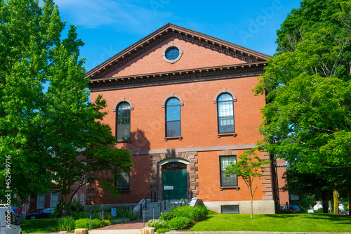 Wallpaper Mural Concord Town Hall at 22 Monument Square in historic town center of Concord, Massachusetts MA, USA.  Torontodigital.ca