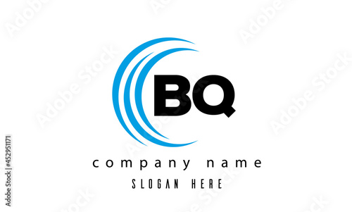  technology BQ latter logo vector