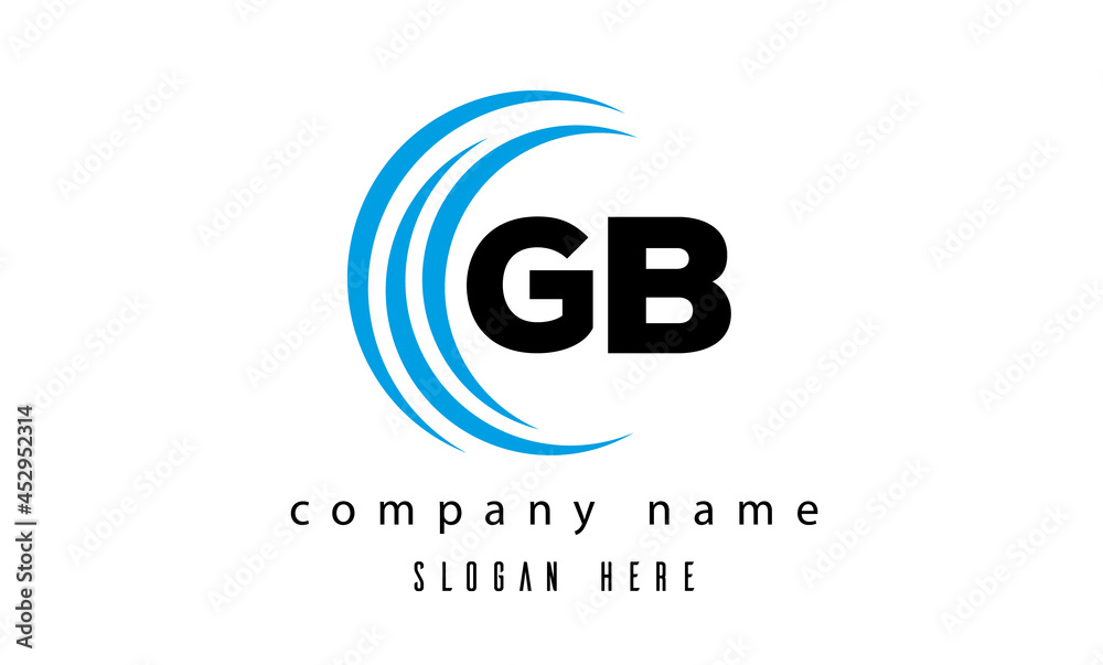 creative technology GB latter logo vector creative technology GB latter logo vector