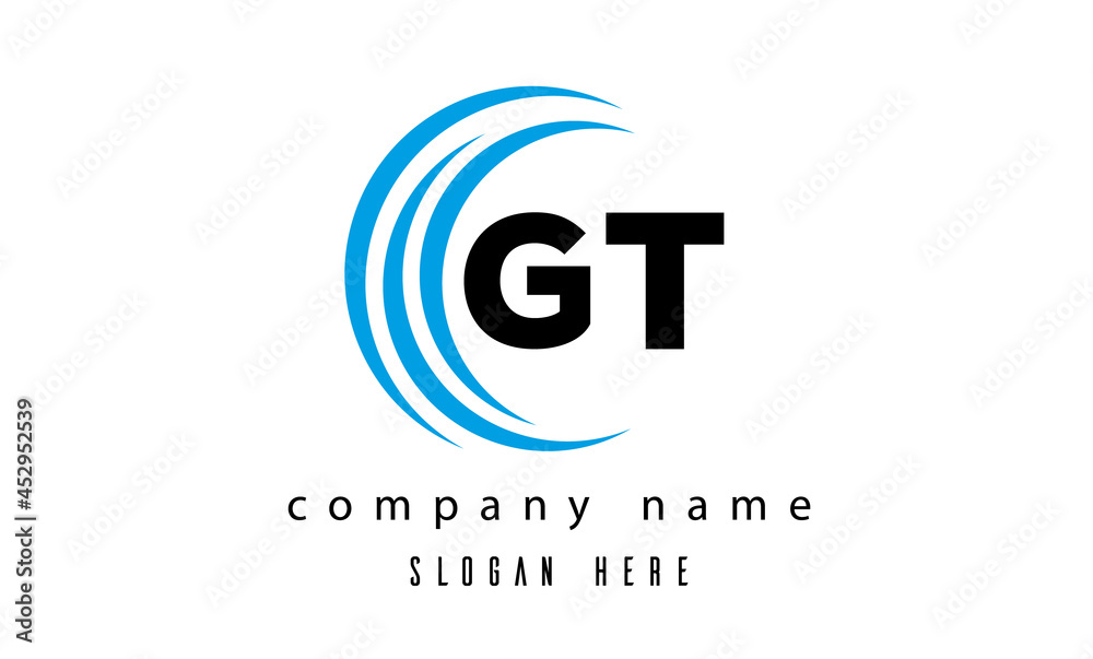 technology GT latter logo vector technology GT latter logo vector