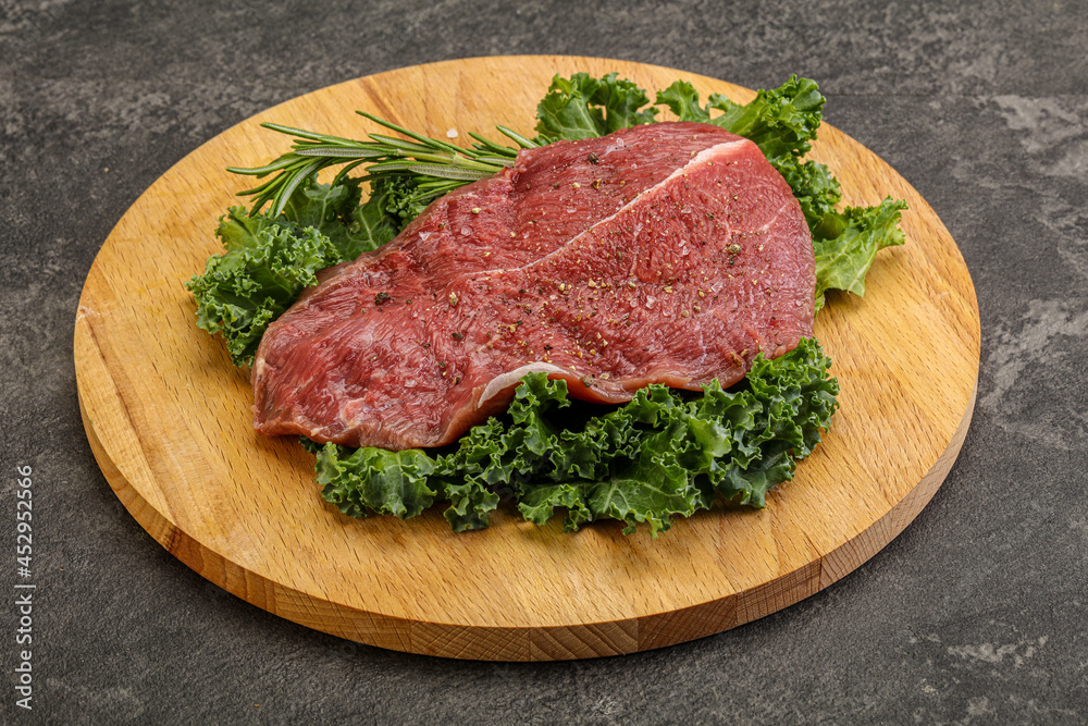 Raw beef steak for grill