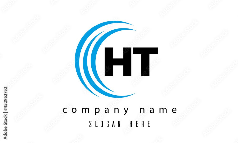 technology HT latter logo vector technology HT latter logo vector