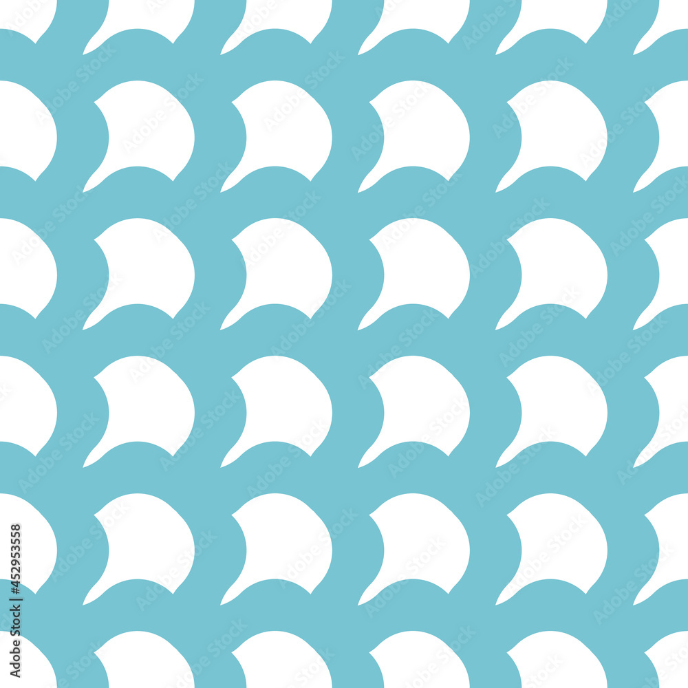 Ble geometric seamless pattern. Vector illustration.