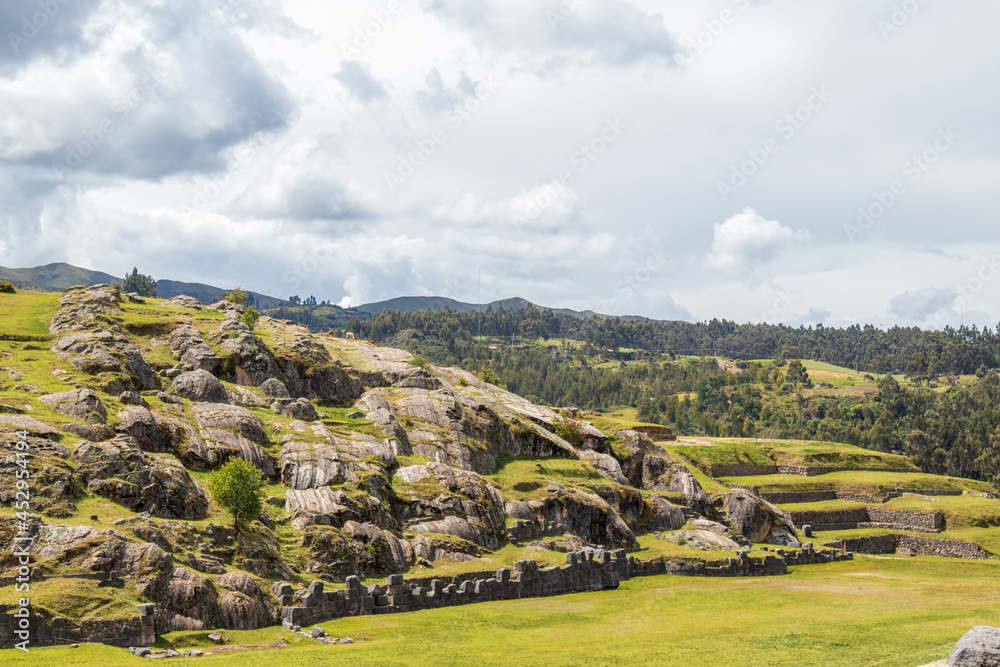 Sacsayhuaman fortress in the city of Cuzco.