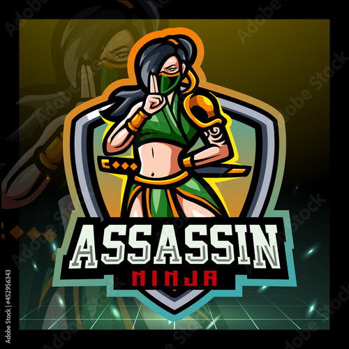 Assassin mascot esport logo design