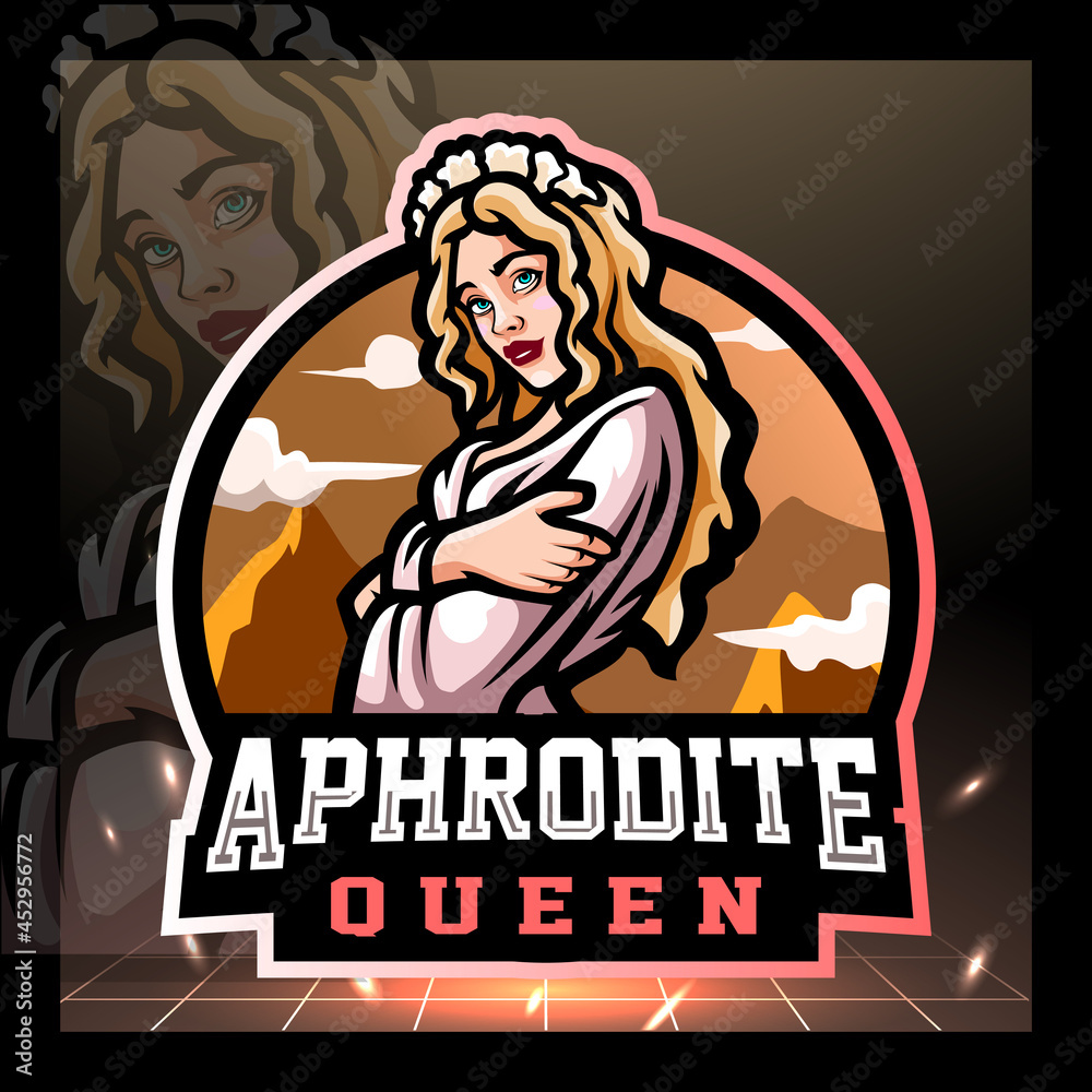 Aphrodite mascot. esport logo design Aphrodite mascot. esport logo design