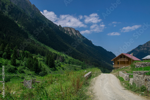 Beautiful landscapes from the uplands of Rize in Black Sea region of Turkey. Rize is the most green city of Turkey. Rize is in the eastern part of the Black Sea Region of Turkey