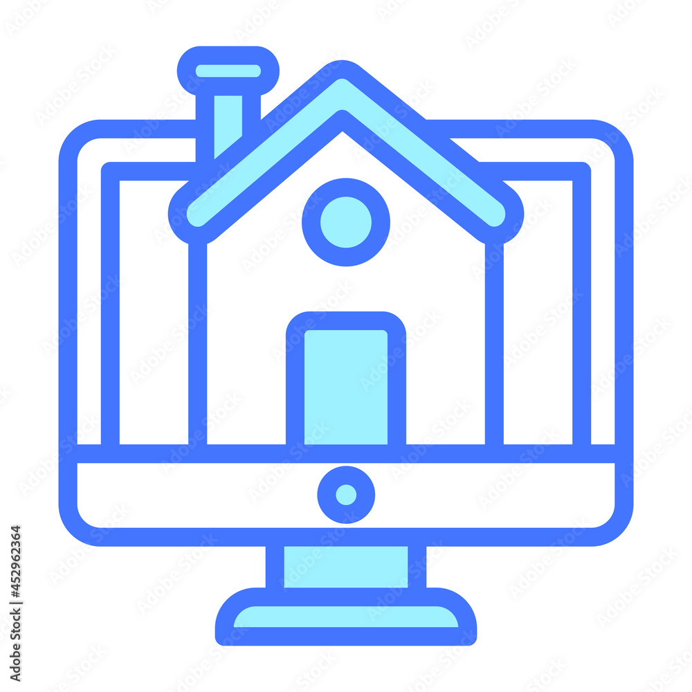 Online Estate icon, real estate web and mobile icon Online Estate icon, real estate web and mobile icon