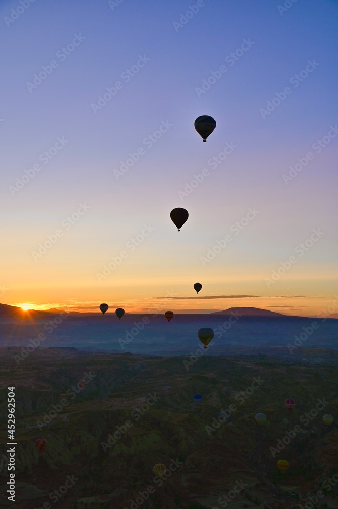 Hot Air balloon Landing in Love Valley Cappadocia Turkey