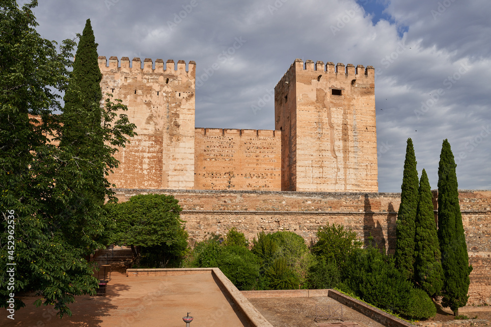 Obraz premium Homage Tower of the Alhambra in Granada in Spain.