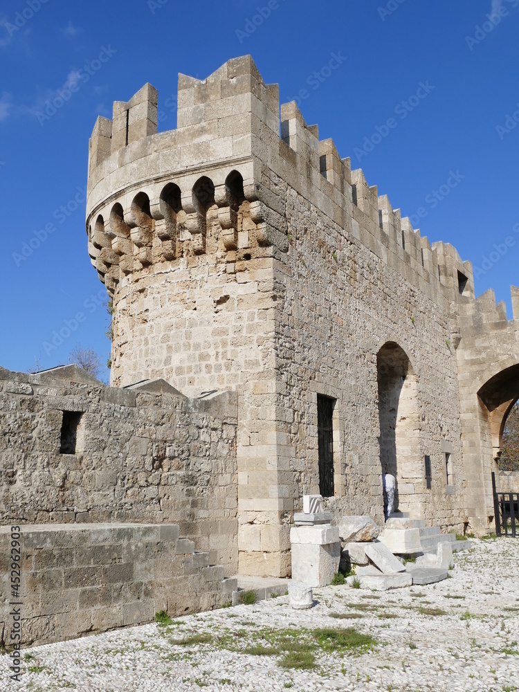 The Palace of the Grand Masters of the Order of St. John in Rhodes Town, Rhodes, Greece