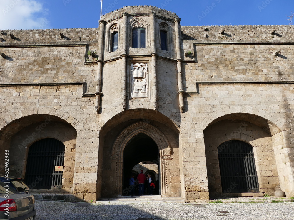 The former Hospital of the Order of St. John is now an archaeological museum, Rhodes Town, Rhodes, Greece