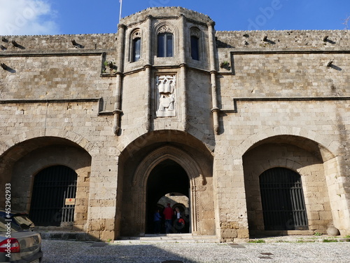 The former Hospital of the Order of St. John is now an archaeological museum  Rhodes Town  Rhodes  Greece