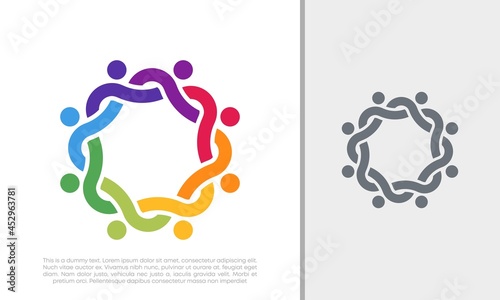 Global Community Logo Icon Elements Template. Community human Logo template vector. Community health care. Abstract Community logo. Social Networking logo designs.