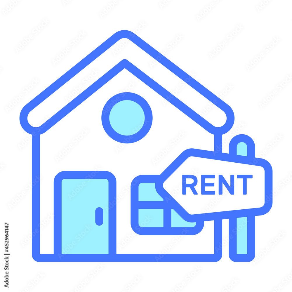House For Rent icon, real estate web and mobile icon House For Rent icon, real estate web and mobile icon