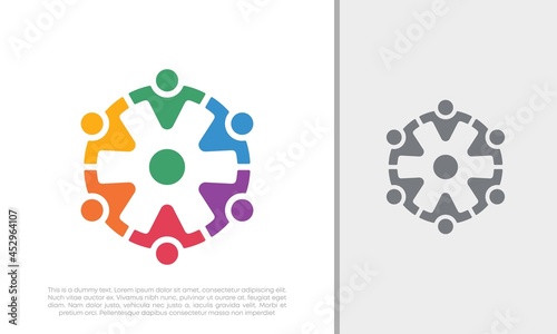 Global Community Logo Icon Elements Template. Community human Logo template vector. Community health care. Abstract Community logo. Social Networking logo designs.