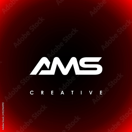 AMS Letter Initial Logo Design Template Vector Illustration photo
