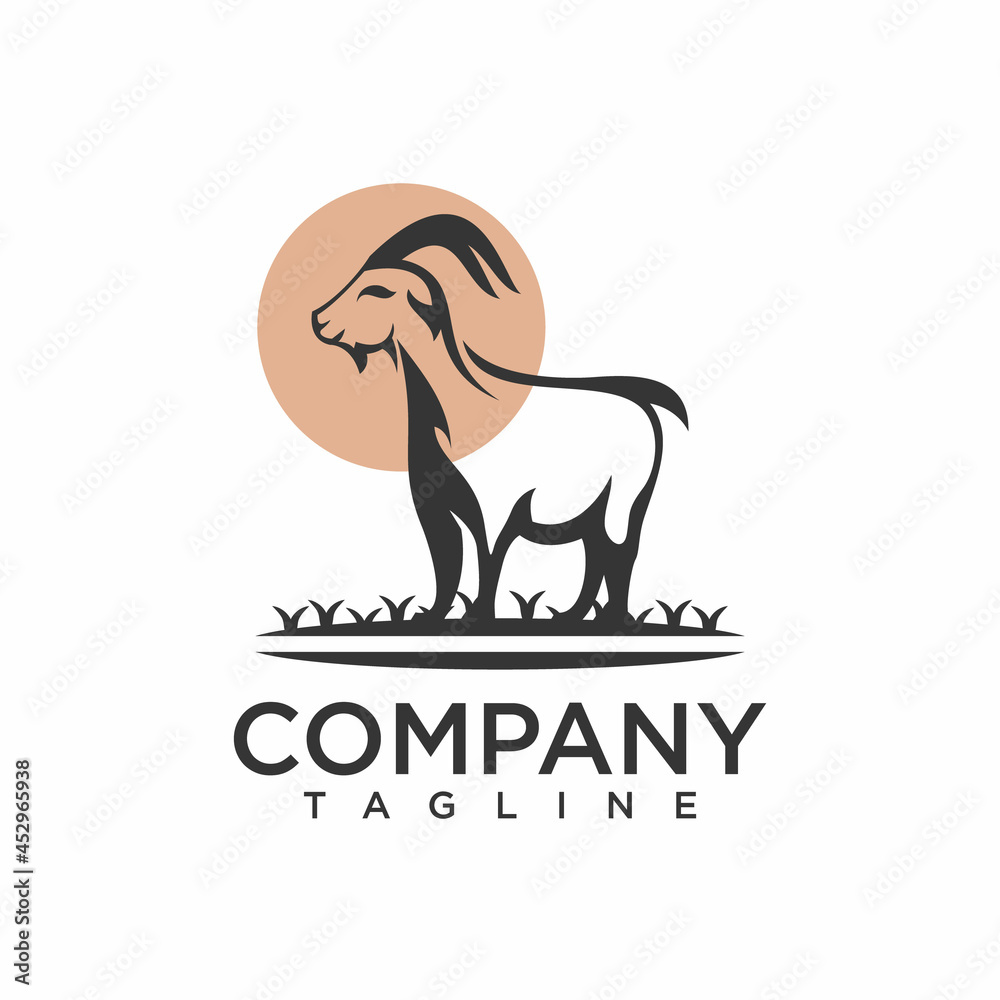 Goat logo design Goat logo design