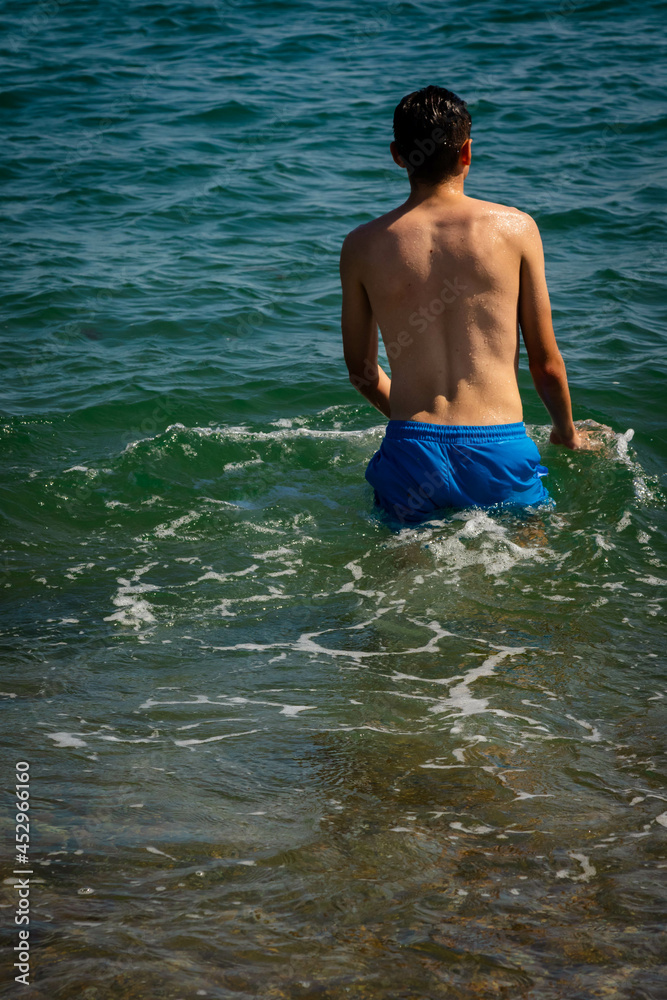 Fototapeta premium Having fun in the sea