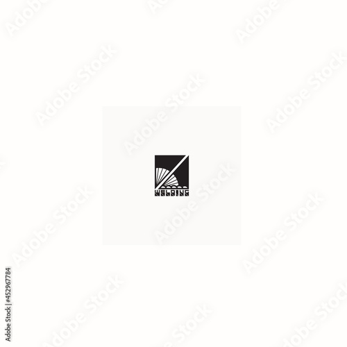 
illustration consisting of an image of the welding process in the form of a symbol or logo
