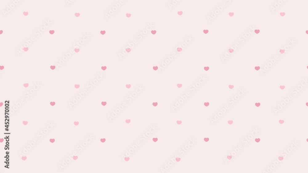 wedding pink pattern background with hearts. Love theme for Wedding, Anniversary and Valentine's festival of love motion background.