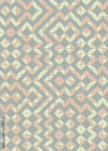 Abstract Geometric Pattern generative computational art illustration