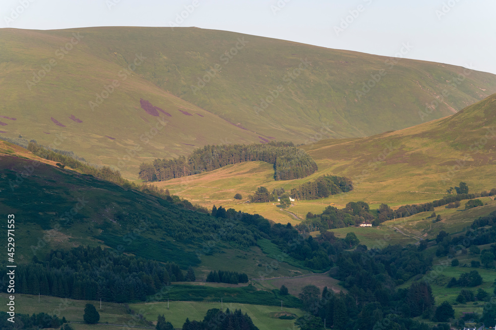 Scottish mountains in summer time