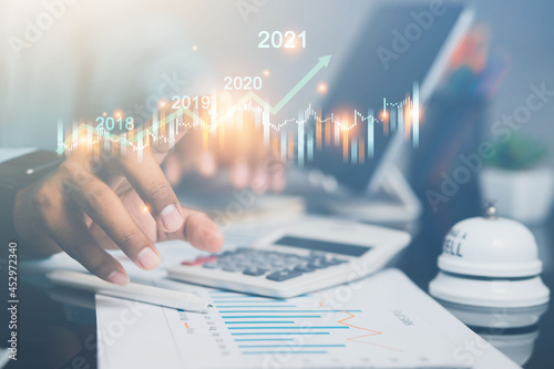 Fotografía Business financial technology in 2021