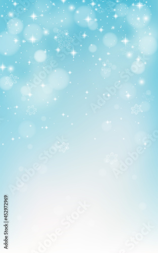  Snowflake and snowfall. Flake of snow fall in frosty air.  ice, frost . Decoration for happy holiday. Eps 10 © 151115