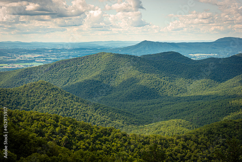 View from Blackrock Summit in Shenandoah National Park VA