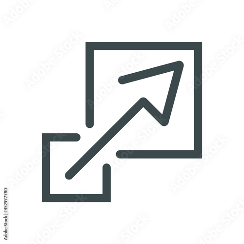 
Scalability or scalability vector line art icons for apps and websites. Illustration on a white background.