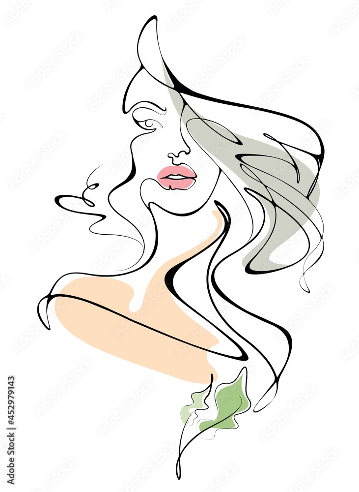 women long hair style picture, drawning picture women on white background women long hair style picture, drawning picture women on white background