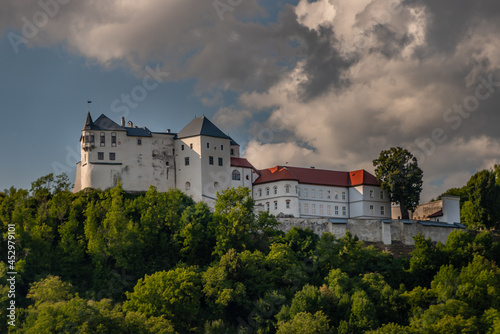 Castle in central Slovakia near Banska Bystrica city in summer day