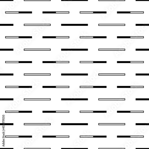 Bricks seamless pattern. Strokes background. Linear ornament. Blocks motif. Geometric image. Ethnic backdrop. Folk wallpaper. Tribal illustration. Geometrical textile print. Vector art