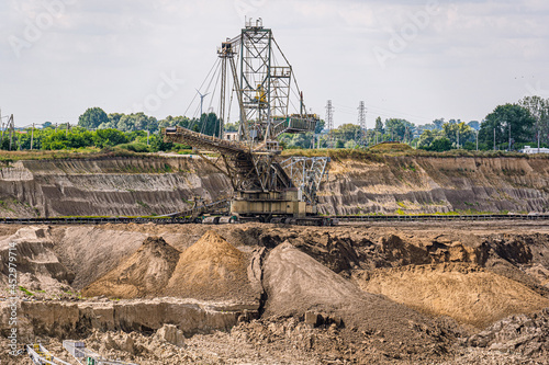 Stacking machine of the Konin brown coal mine in Kleczew. The most gigantic machine 