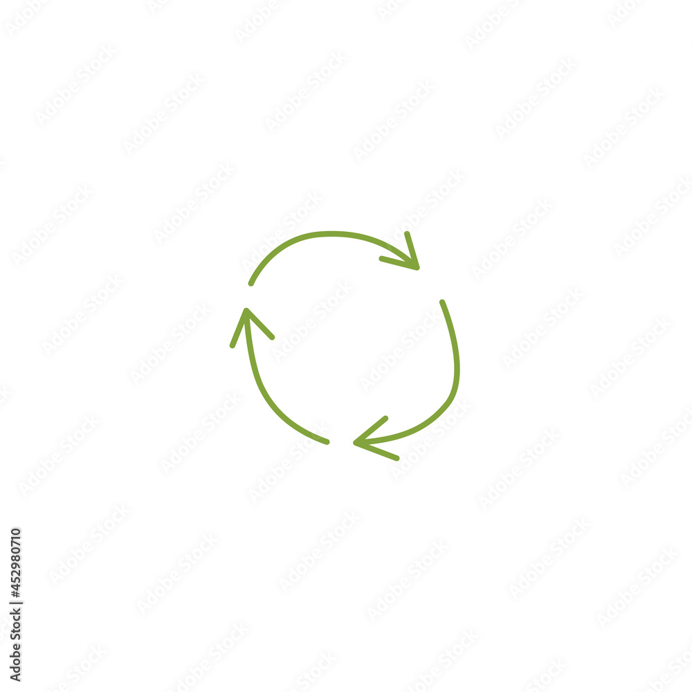 ecology concept. hand drawn doodle ecology elements. green recycle symbol. isolated vector illustration ecology concept. hand drawn doodle ecology elements. green recycle symbol. isolated vector illustration
