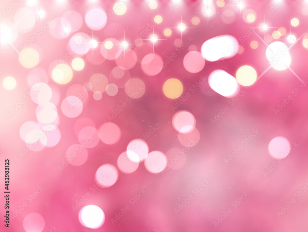 Fototapeta premium Holiday glowing backdrop. Defocused Background With Blinking Stars. Abstract Colorful bright glowing design. Party lights