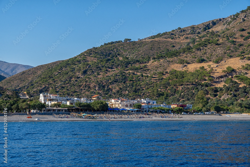 View of Sougia on the Greek island of Crete
