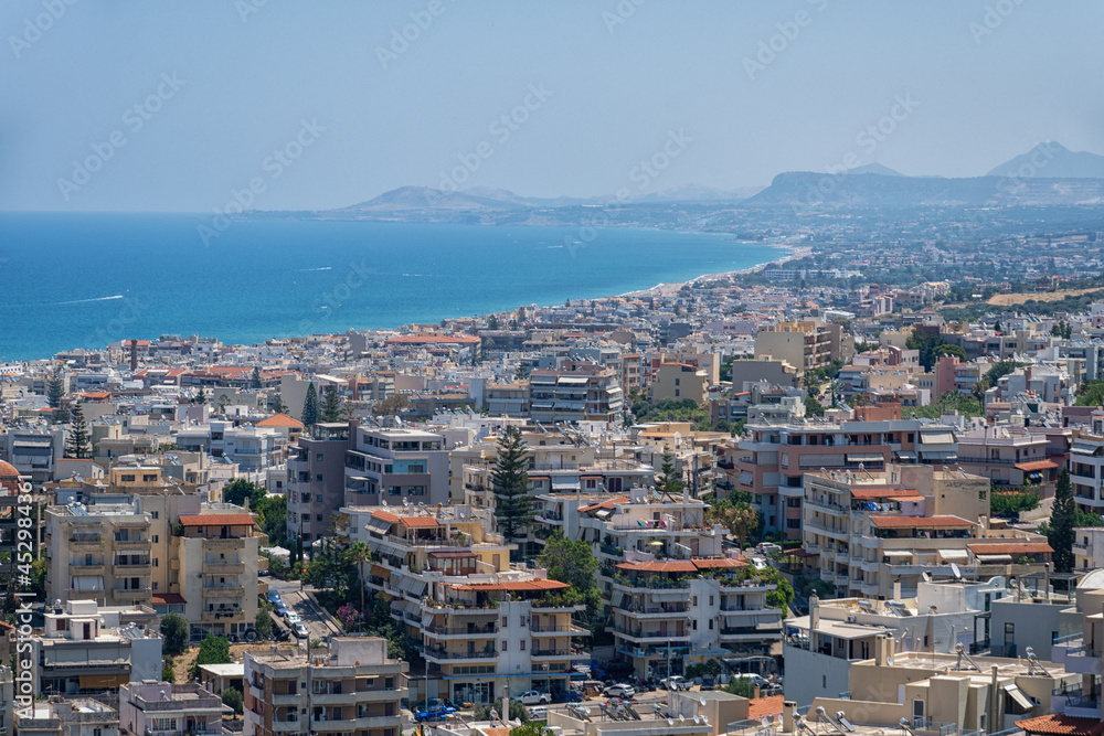 View over Rethymno on the Greek island of Crete