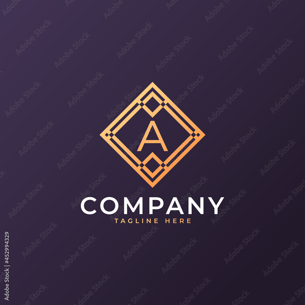 Fototapeta premium Law Firm Letter A Logo Design Template Element