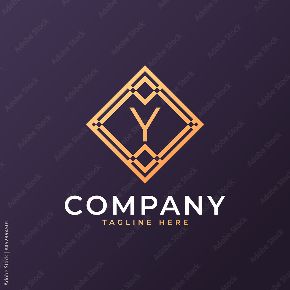 Fototapeta premium Law Firm Letter Y Logo Design Template Element