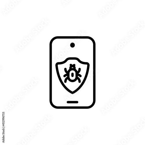 Smart mobile phone bug fixes icon