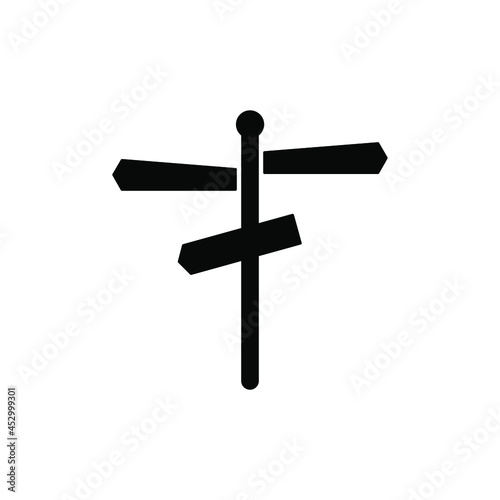 blank signs pointing in opposite directions icons symbol vector elements for infographic web