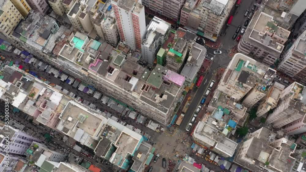 Top view of Hong Kong city Top view of Hong Kong city