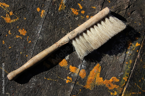brush on a wooden background (ID: 453000769)