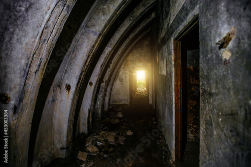 Abandoned underground depot in Soviet military base