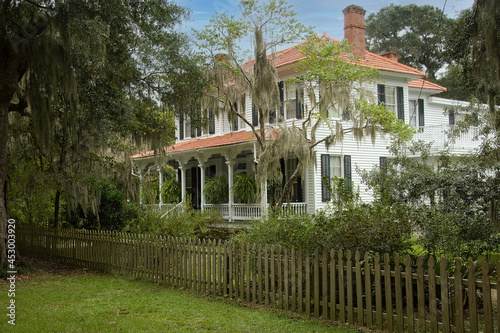 A southern manor house at St Simons Goergia photo