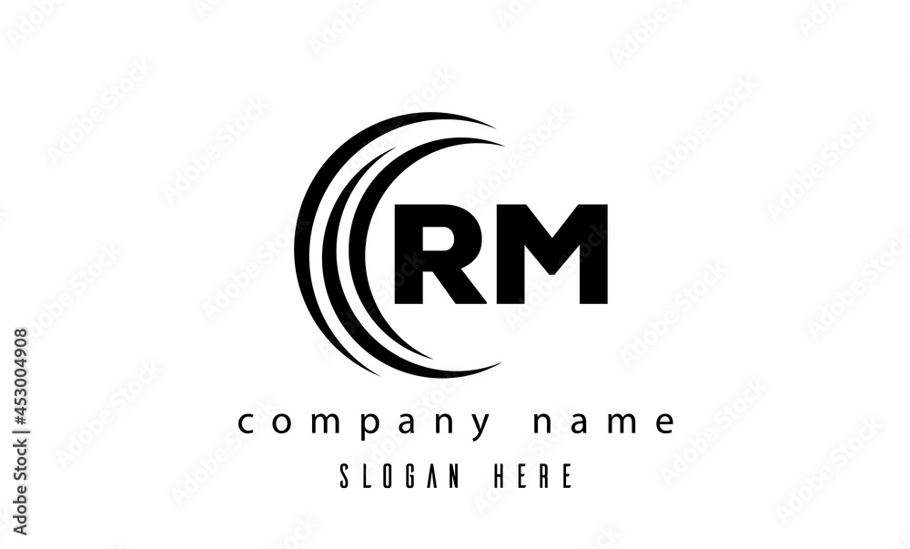 RM technology latter logo vector RM technology latter logo vector