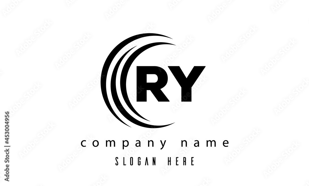 RY technology latter logo vector