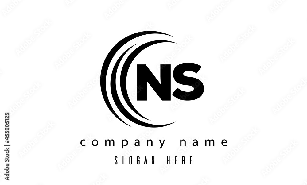 NS technology latter logo vector NS technology latter logo vector